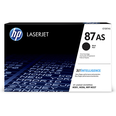 HP CF287AS 87AS Black Toner Cartridge (6,000 Pages)